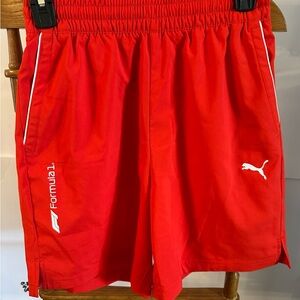 Puma Men's Athletic Red Shorts